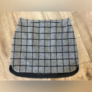 Madewell women’s 12 wool blend mini skirt